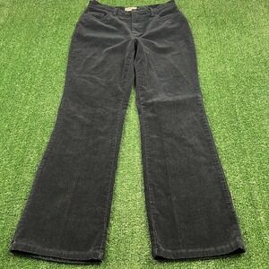 Vintage French Dressing Black Corduroy Flared Bootcut Pants Women's 8P 28x28 Y2K